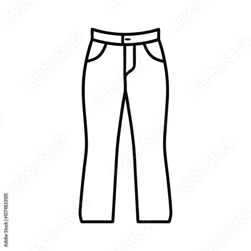 vector illustration of jeans