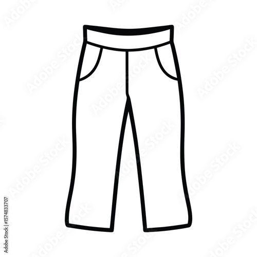 vector illustration of pants