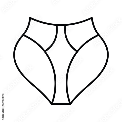 vector illustration of pelvis icon