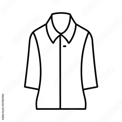 white shirt vector illustration