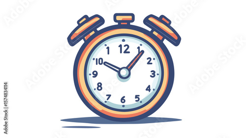Efficient Time Management Stopwatch Icon for 40 Minutes Task, Productivity Concept