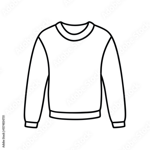 vector illustration of a sweater