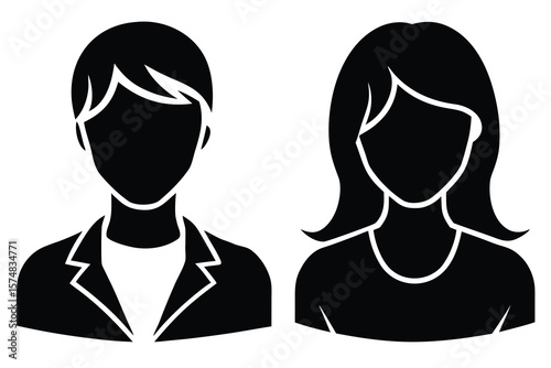 vector illustration of a silhouette of a woman