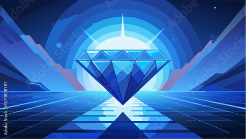 abstract blue background with light effects