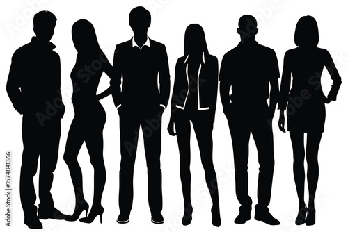 business people silhouettes