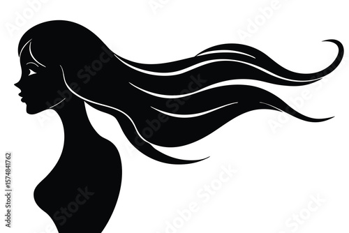 girl with long hair