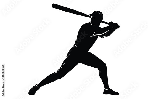 baseball player silhouette