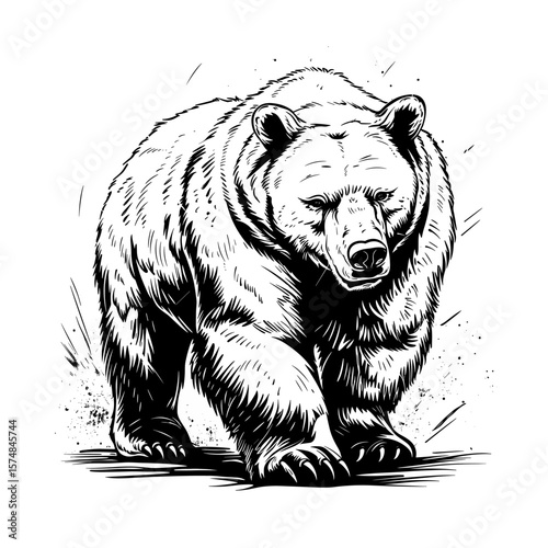 Smiling cartoon teddy bear