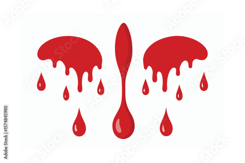 Dripping blood
