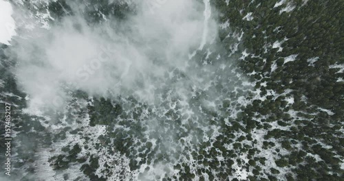 Wallpaper Mural Aerial view of Dolomites mountains, Italy. Torontodigital.ca