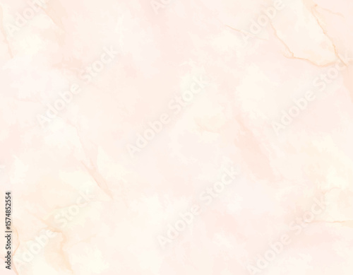 Minimal Peach Abstract Watercolor. Romantic Blush Peach Marble Artwork. Pastel Peach Cloudy Watercolor Art. Calm Warm Peach Marble Illustration. Subtle Peach Toned Abstract Design