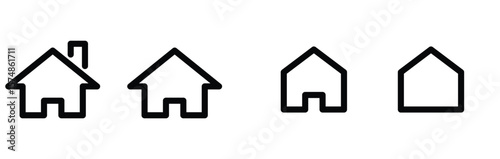 House icons set. Home icon collection.