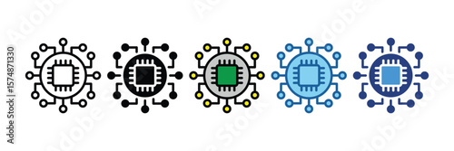 Artificial Intelligence  Icon Element For Design