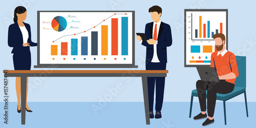 Business meeting presentation