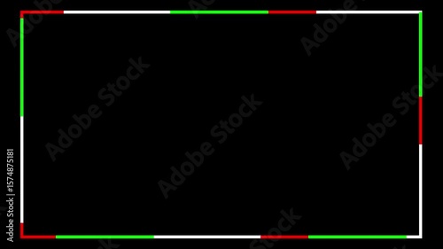 Glowing Background Border Line Icon Animation  Futuristic Light Frame Edge UI Loop for Tech, HUD Display, Digital Interface, and Sci-Fi Motion Design Projects