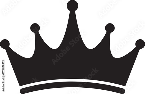 Golden royal crown 3D illustration isolated on white, a majestic symbol of king and queen's authority, power, and luxury