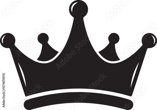 A luxurious set of golden royal crowns, symbols of majestic power and authority, isolated on white as vector illustrations