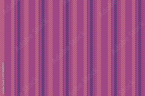 Fined pattern lines vertical, wide texture textile background. Pull seamless fabric stripe vector in pink and red colors.
