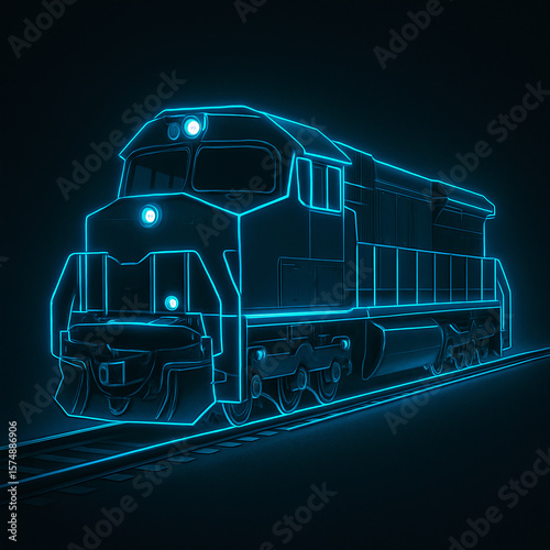 vector illustration of a train
