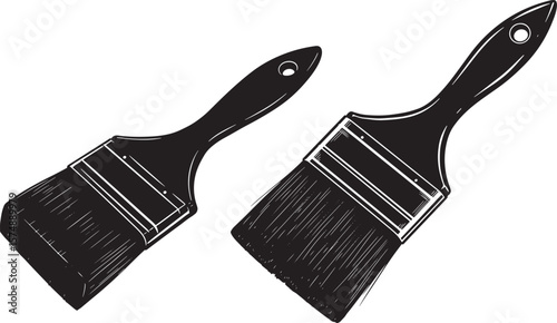  Paintbrush silhouette 