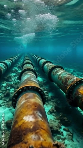 Underwater pipes reveal the wonders of marine exploration in pristine waters