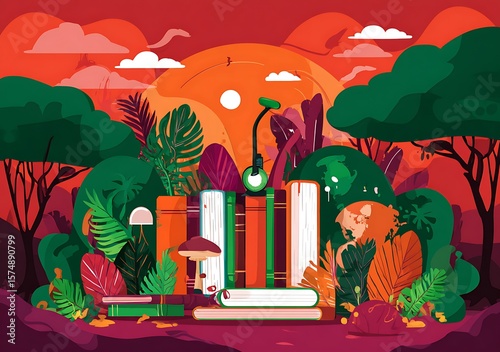 Books and nature a quiet escape