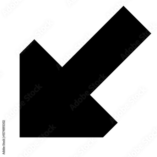arrow down left svg repo com