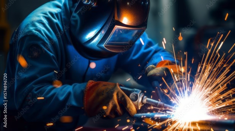 welder at work welder at work