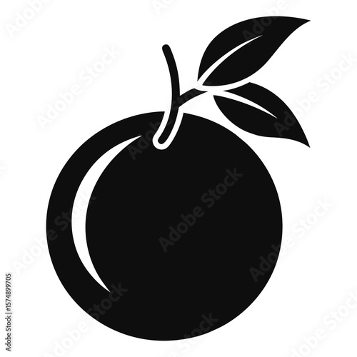 black silhouette logo of a Tangerine white background.