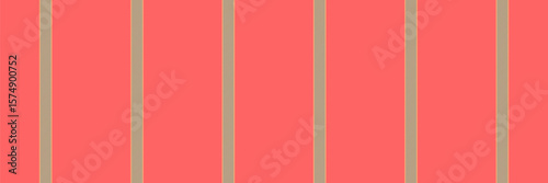 Tibre textile background texture, african vertical fabric stripe. Fvent seamless vector lines pattern in red and mint colors.