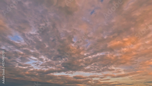 beautiful sunset gold clouds on the sky backdrop - photo of nature