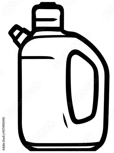 detergent with a cap on a transparent background