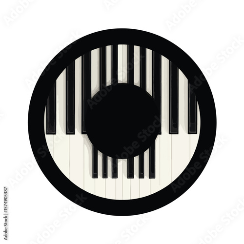 piano keys vector illustration