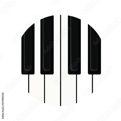 piano keys vector illustration