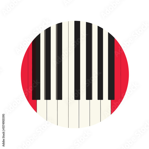 piano keys vector illustration