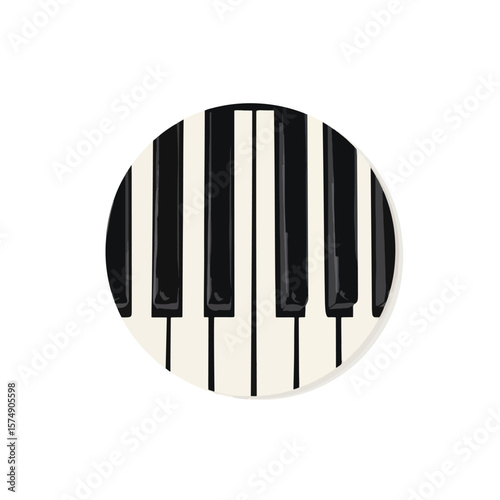 piano keys vector illustration