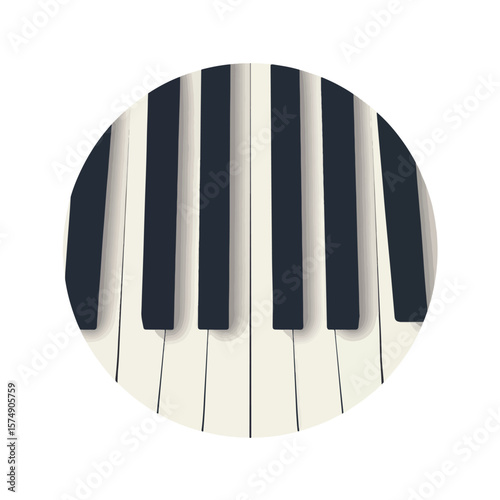 piano keys vector illustration