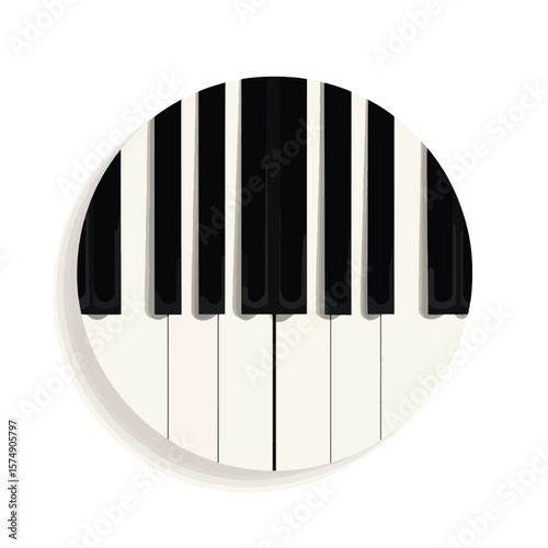 piano keys vector illustration