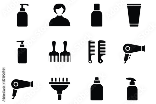 Hair salon tools and products hair dryer comb