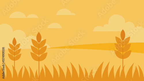 Golden wheat fields glow under a summer sunset, promising a bountiful harvest of grain