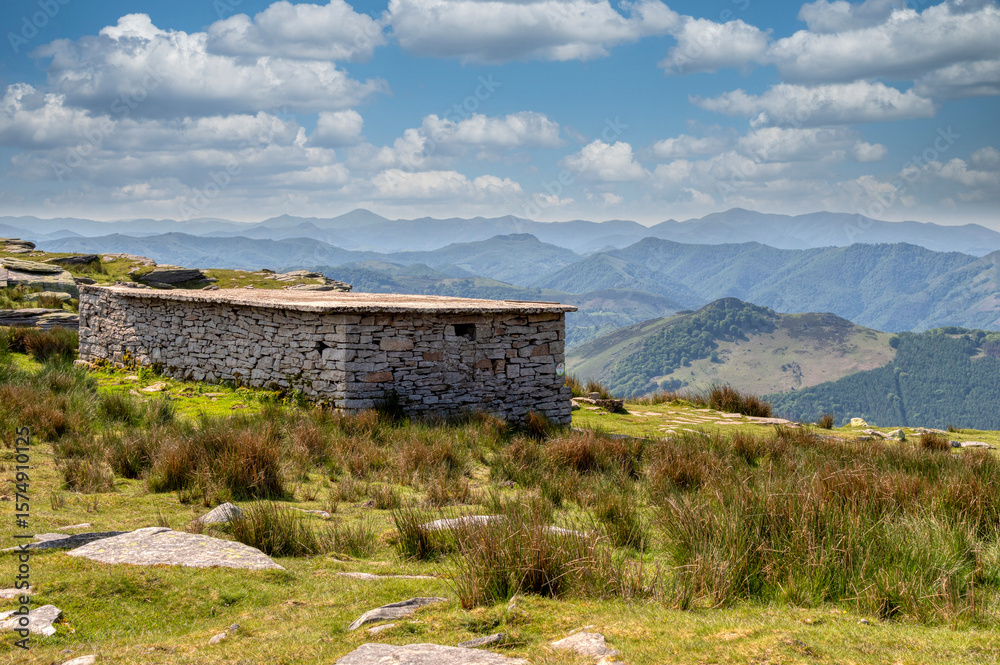 custom made wallpaper toronto digitalHIGH MOUNTAIN REFUGE ON THE Larrún Peak
