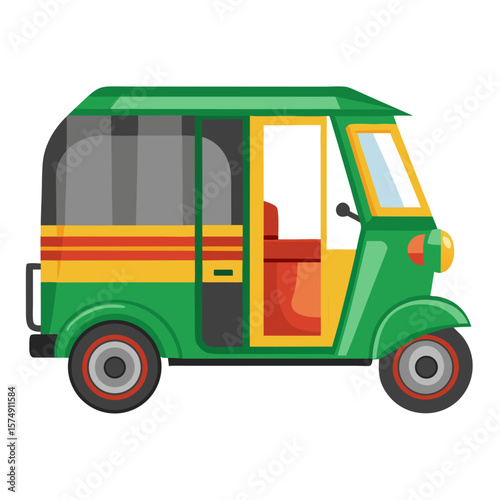vector illustration of Tuk Tuk