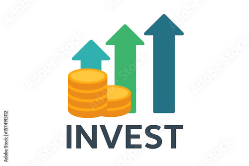 Vector logo for Arrows Corporate Invest Business and investment icon