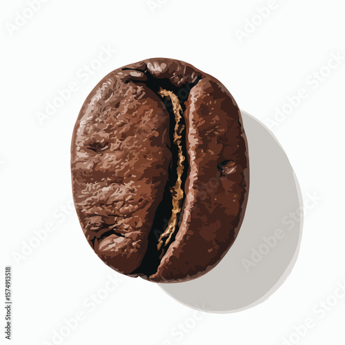 coffee beans isolated on white background