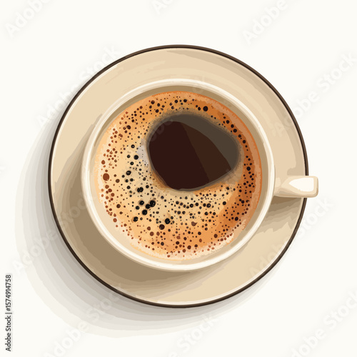 cup of coffee on a saucer