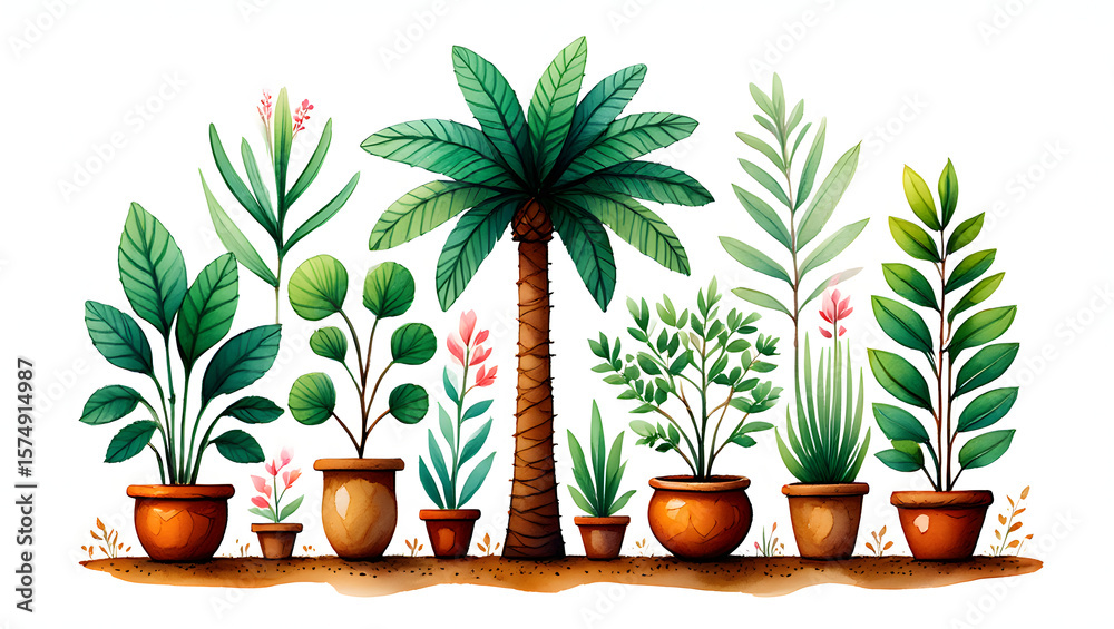 Obraz premium plants in pots