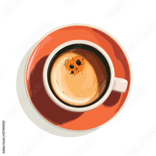 cup of coffee on a saucer
