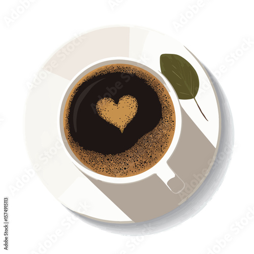cup of coffee on a saucer