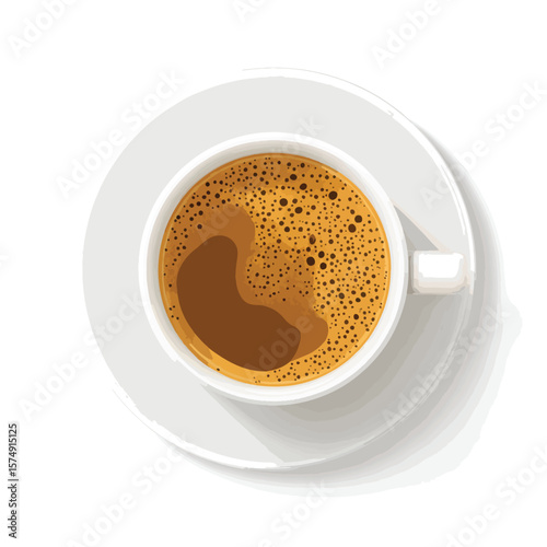 cup of coffee on a saucer