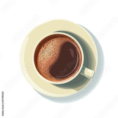 cup of coffee on a saucer